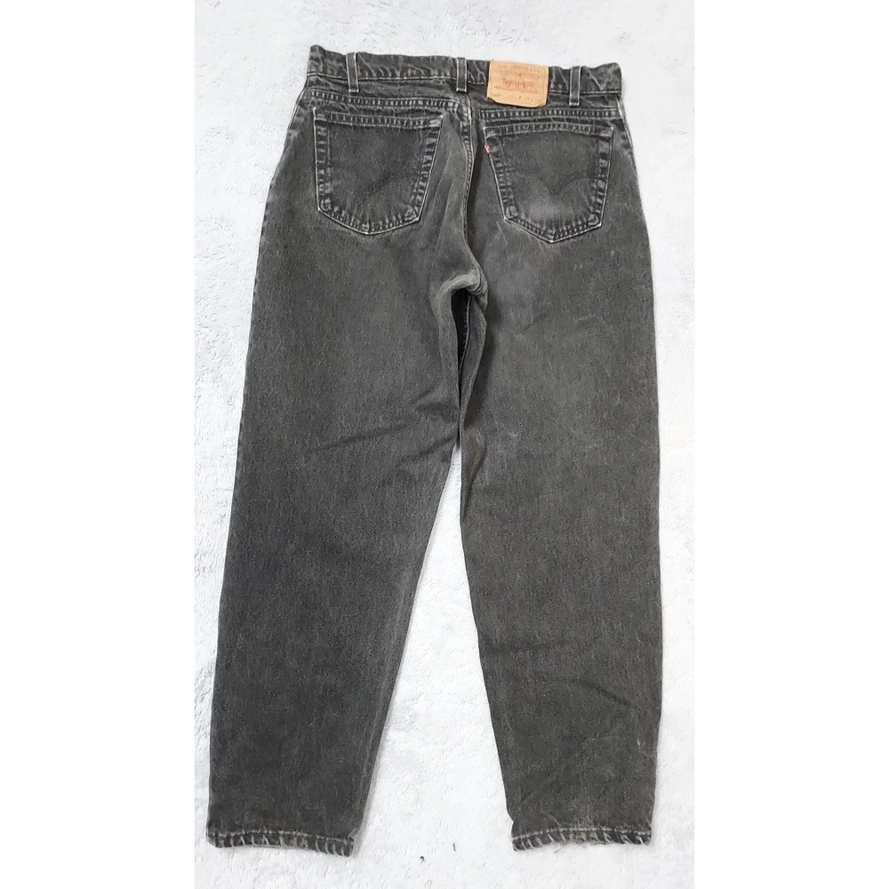 Vintage Levis 560 Jeans Men 34x30 Loose Fit Tapered Leg Black Baggy Made USA 90s